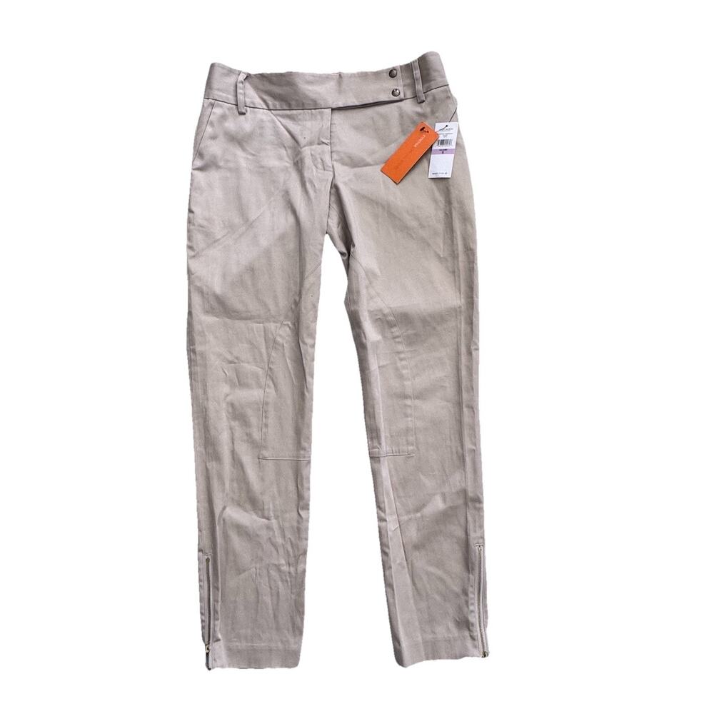New Cynthia Steffe Womens Ankle Zipper Equestrian Style Pants 6 $195 NWT